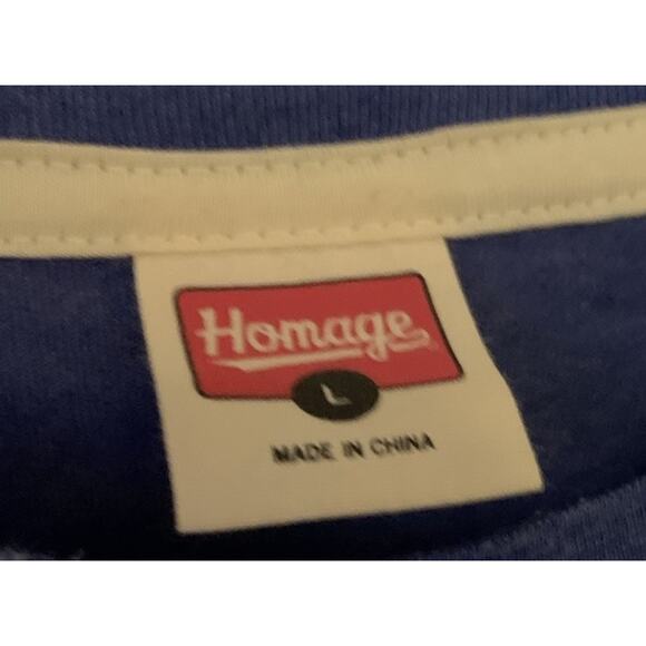 Homage Seattle Seahawks T Shirt Mens L Blue Green Short Sleeve Hawks Logo Tee - Picture 6 of 10